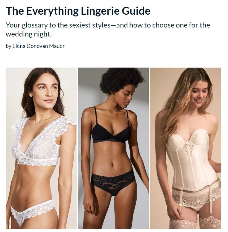 Examples of a Blog Post fashion underwear